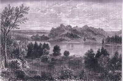 De vallei van de Mississippi door American English school