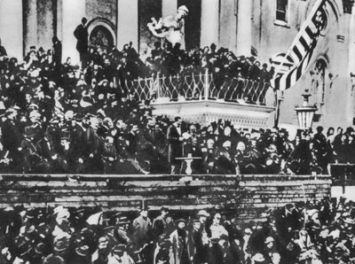 Tweede inauguratie van Abraham Lincoln, 4 maart 1865 door American Photographer (after)