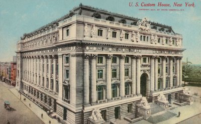 Alexander Hamilton US Custom House, New York City, New York, VS (gekleurde foto) door American Photographer (after)