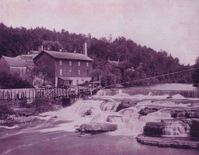 Ausable River, nabij het hoofd van de Chasm door American Photographer (after)