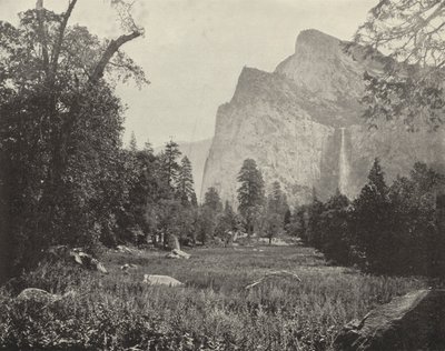 Bridal Veil Falls, Yosemite Valley, Californië door American Photographer (after)