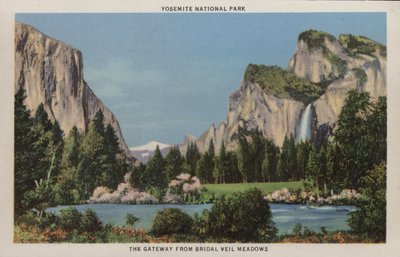 Californië: Yosemite National Park, de poort vanaf Bridal Veil Meadows (foto) door American Photographer (after)
