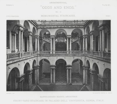 Binnenplaats Trap in Palazzo Dell