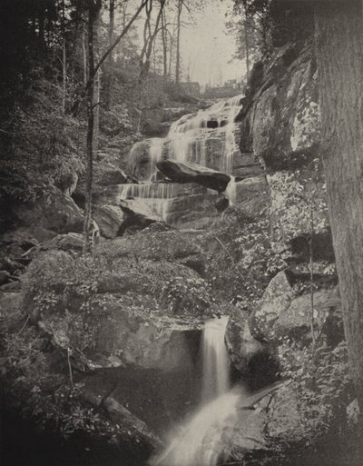 Fall Creek Cascade, North Carolina (zwart-wit foto) door American Photographer (after)