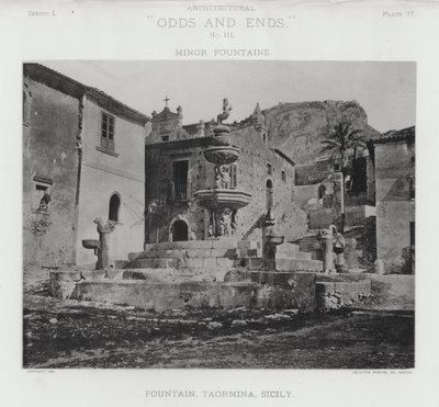Fontein, Taormina, Sicilië door American Photographer (after)