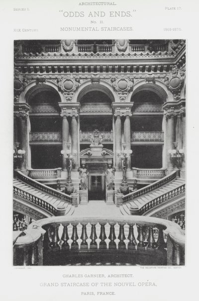 Grote Trap van de Nouvel Opera, Parijs, Frankrijk door American Photographer (after)