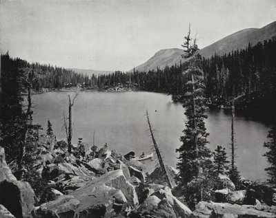 Groen Meer, Colorado (zwart-wit foto) door American Photographer (after)
