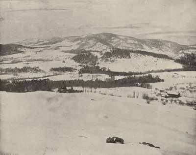 Groene Bergen van Vermont (zwart-wit foto) door American Photographer (after)