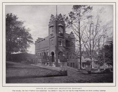 Jamestown, NY: Kantoor van American Aristotype Company door American Photographer (after)