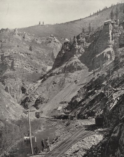 Mijnen in Eagle River Canyon, Colorado door American Photographer (after)