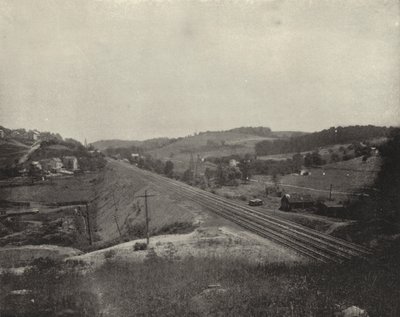 Aardgasbronnen, Grapeville, Pennsylvania (zwart-wit foto) door American Photographer (after)