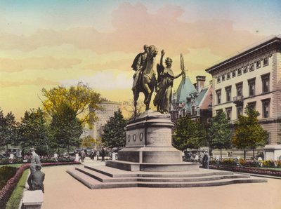 New York: Generaal Sherman Standbeeld, Het Plaza door American Photographer (after)