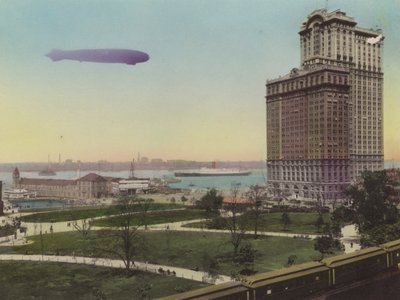 New York: Pier No 1, North River; Battery Park en Whitehall Building door American Photographer (after)