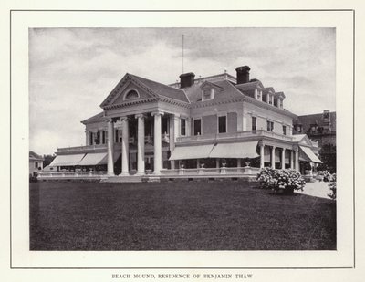 Newport, Rhode Island: Beach Mound, Residentie van Benjamin Thaw door American Photographer (after)