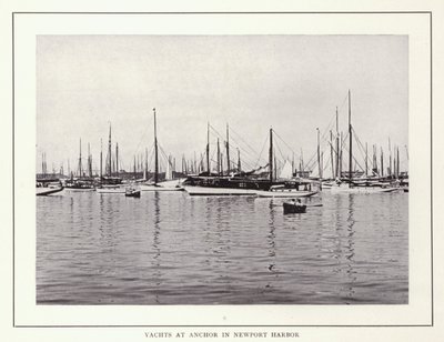 Newport, Rhode Island: Jachten voor Anker in Newport Haven door American Photographer (after)