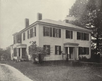 Oude Emerson Huis, Concord, Massachusetts door American Photographer (after)
