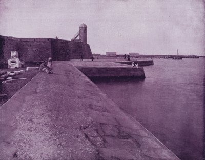 Oud fort en zeewering bij St Augustine, Florida door American Photographer (after)
