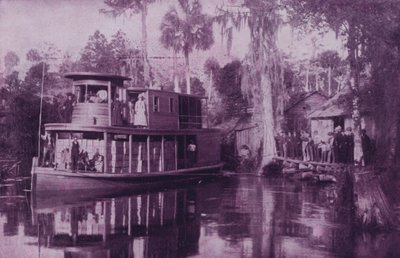 Aan de Ocklawaha-rivier, Florida door American Photographer (after)