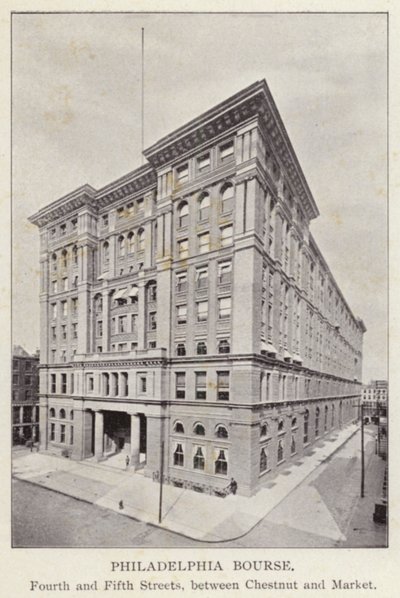 Philadelphia: Philadelphia Bourse, Fourth en Fifth Streets, tussen Chestnut en Market door American Photographer (after)