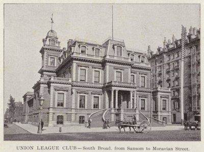 Philadelphia: Union League Club, South Broad, van Sansom tot Moravian Street door American Photographer (after)