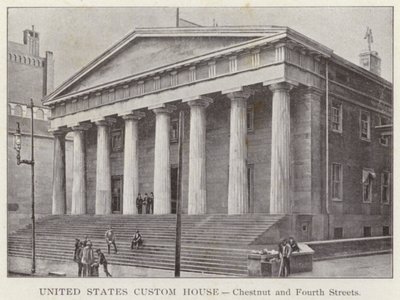 Philadelphia: United States Custom House, Chestnut en Fourth Streets door American Photographer (after)