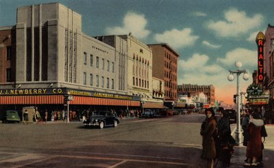 Phoenix, Arizona: Washington Street, oost vanaf het stadhuis door American Photographer (after)