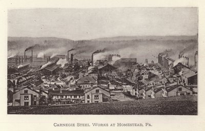 Pittsburgh: Carnegie Steel Works in Homestead, Pennsylvania door American Photographer (after)