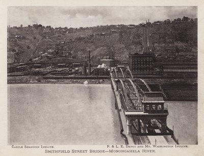 Pittsburgh: Smithfield Street Bridge, Monongahela River door American Photographer (after)
