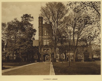 Princeton University: Universiteitsbibliotheek door American Photographer (after)