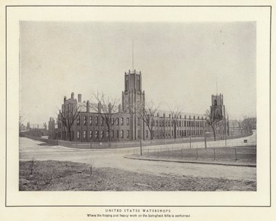 Springfield, Massachusetts: Verenigde Staten Watershops (zwart-wit foto) door American Photographer (after)