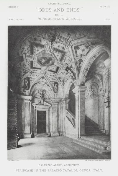 Trap in het Palazzo Cataldi, Genua, Italië door American Photographer (after)