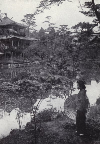 Het gouden paviljoen in Kinkakuji door American Photographer (after)
