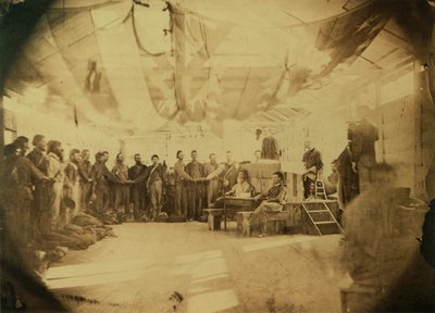 Eed van trouw van Zuidelijke gevangenen, Point Lookout, Maryland, 30 juni 1865 door American Photographer