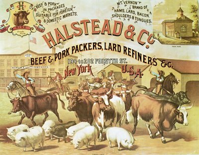 Beef & Pork Packers, c.1880 door American Photographer