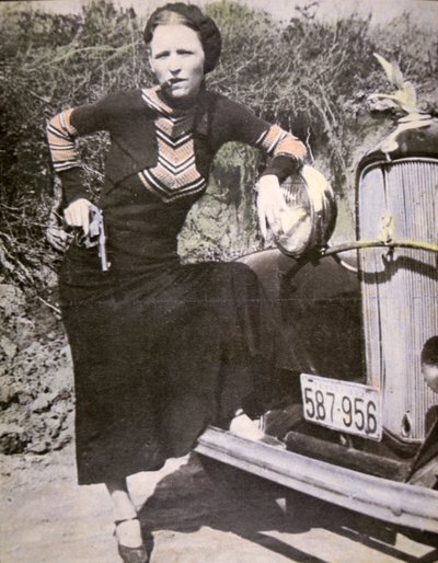 Bonnie Parker poseert 