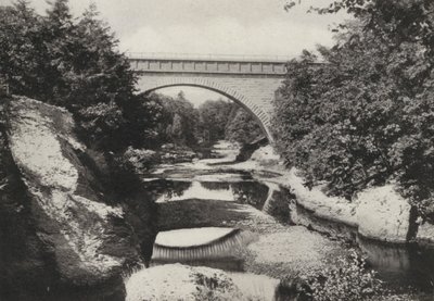 Boston: Echo Brug, Newton Upper Falls, Newton (z/w foto) door American Photographer