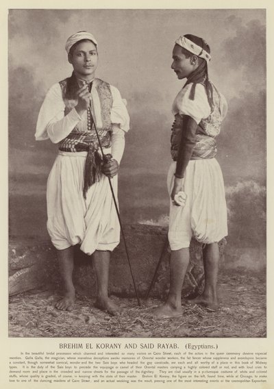 Brehim El Korany en Said Rayab, Egyptenaren door American Photographer