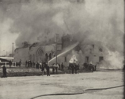 Brand van het koelhuis door American Photographer