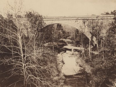 Cabin John Bridge (zwart-wit foto) door American Photographer