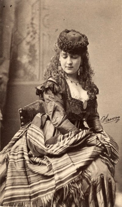 Cabinetkaart afbeelding van acteur Adah Isaacs Menken door American Photographer