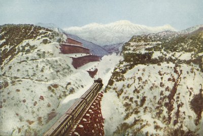 Cajon Pass, op de Top van de Coast Range, Californië door American Photographer