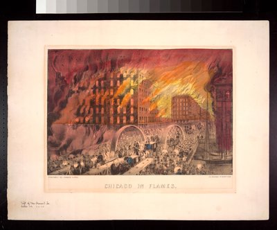 Chicago in vlammen, 1871 door American Photographer
