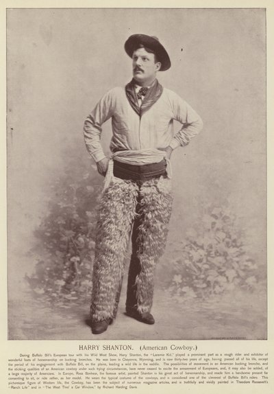 Harry Shanton, Amerikaanse Cowboy door American Photographer
