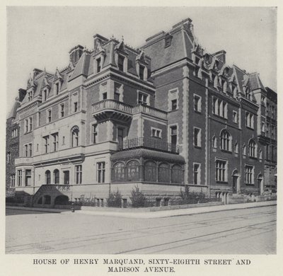 Huis van Henry Marquand, Sixty-Eighth Street en Madison Avenue door American Photographer