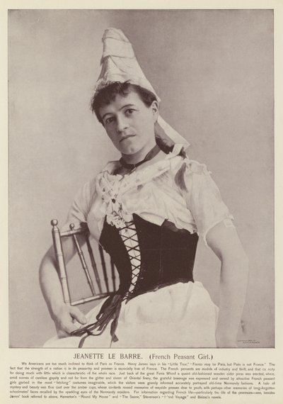 Jeanette le Barre, Franse Boerenmeisje door American Photographer