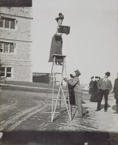 Jessie Tarbox Beals (1871-1942) op de Louisiana Purchase Expositie, 1904 door American Photographer