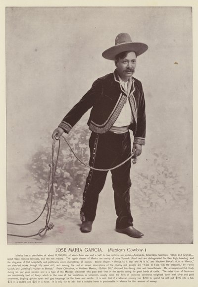 Jose Maria Garcia, Mexicaanse Cowboy door American Photographer