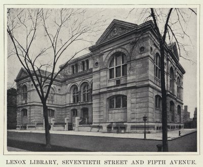 Lenox Library, Seventieth Street en Fifth Avenue door American Photographer