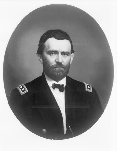 Generaal-majoor Ulysses S. Grant, ca. 1866 (chromolithografie) door American Photographer