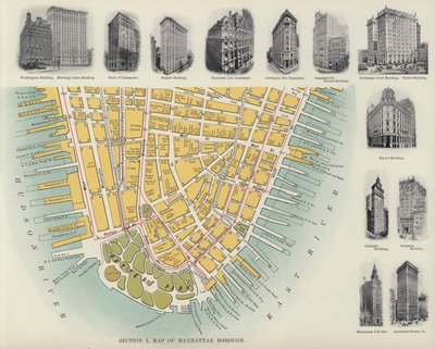 Kaart van Manhattan Borough door American Photographer